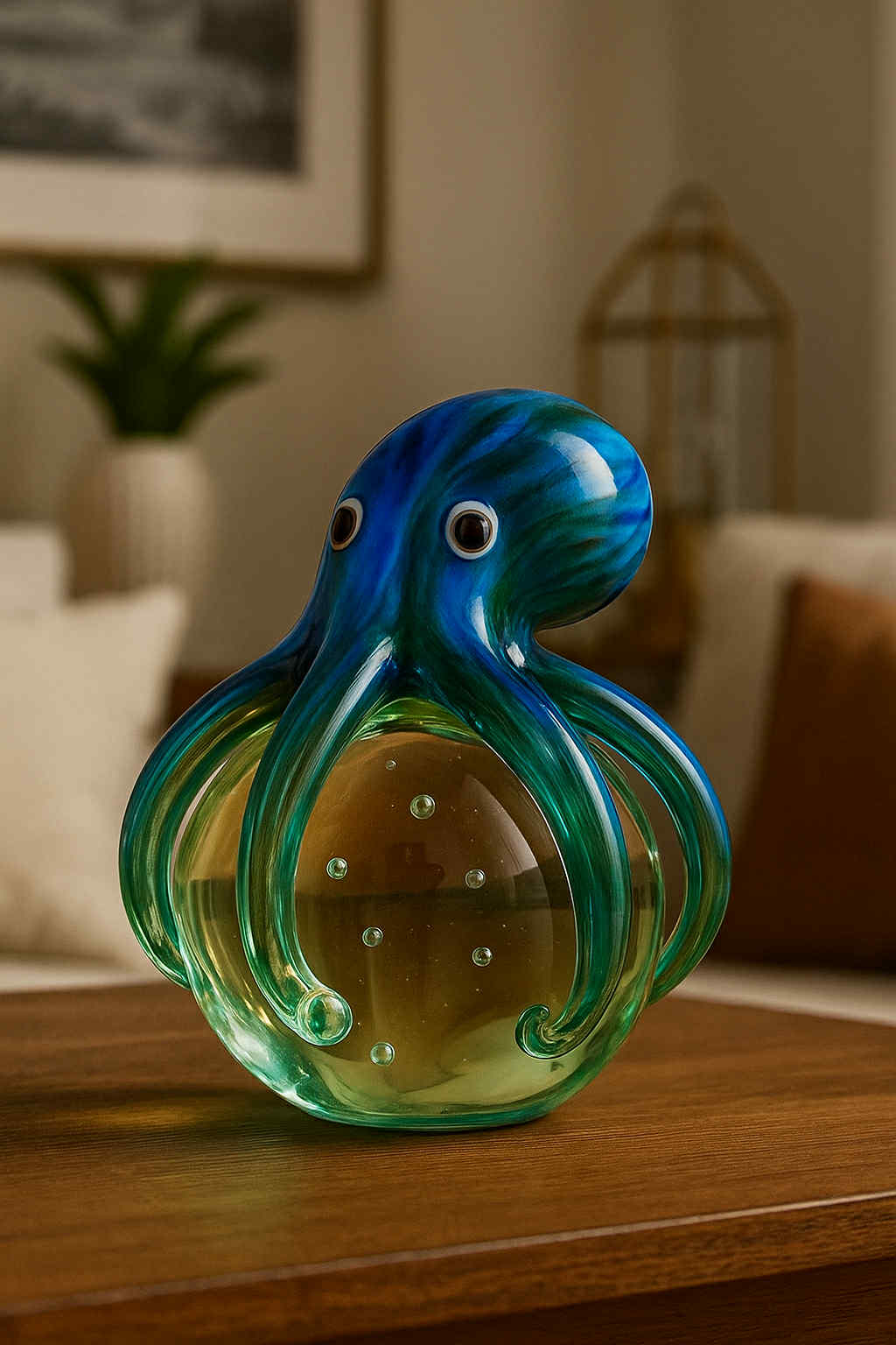 Household Creative Glass Octopus Decoration