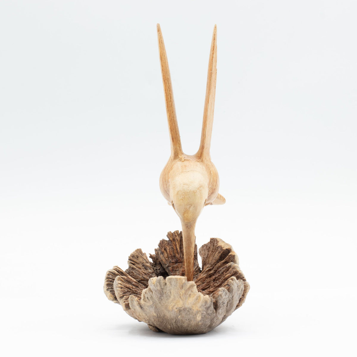 Handmade Parasite Wood Carving - Hummingbird