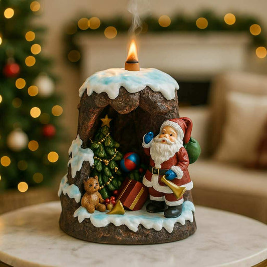 Santa’s Grotto Backflow Incense Burner – A Magical Christmas Decoration for Cosy Winter Evenings
