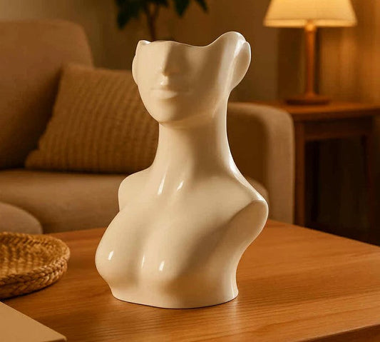 The Art of Form: Embrace Elegance with Our Human Body Shape Ceramic Vase