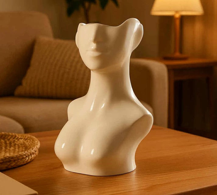 The Art of Form: Embrace Elegance with Our Human Body Shape Ceramic Vase