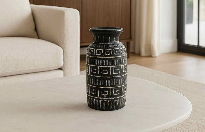 Elevate Your Interior with a Black Decorative Vase: A Minimalist Home Styling Essential