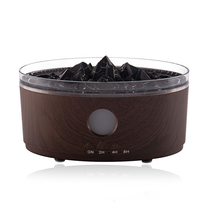 Round brown diffuser with black interior on a white background