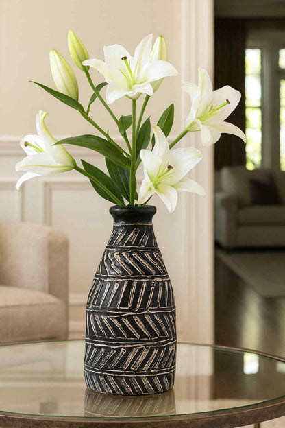 Lombok Taper Vase - Chocolate