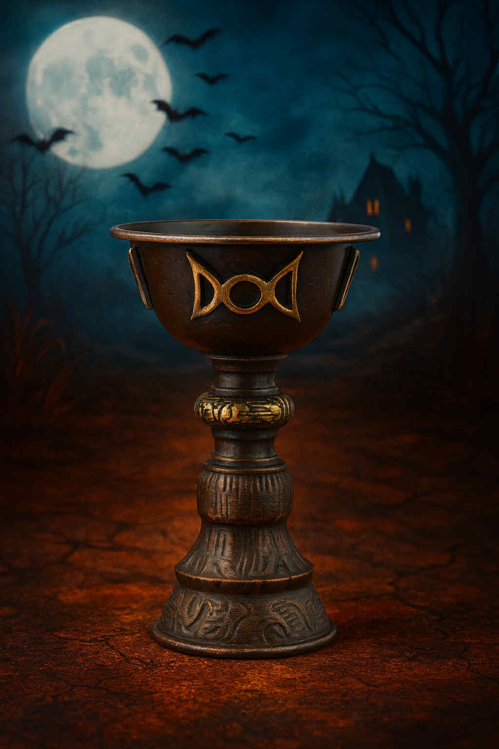 Antique Copper Goblet Decoration