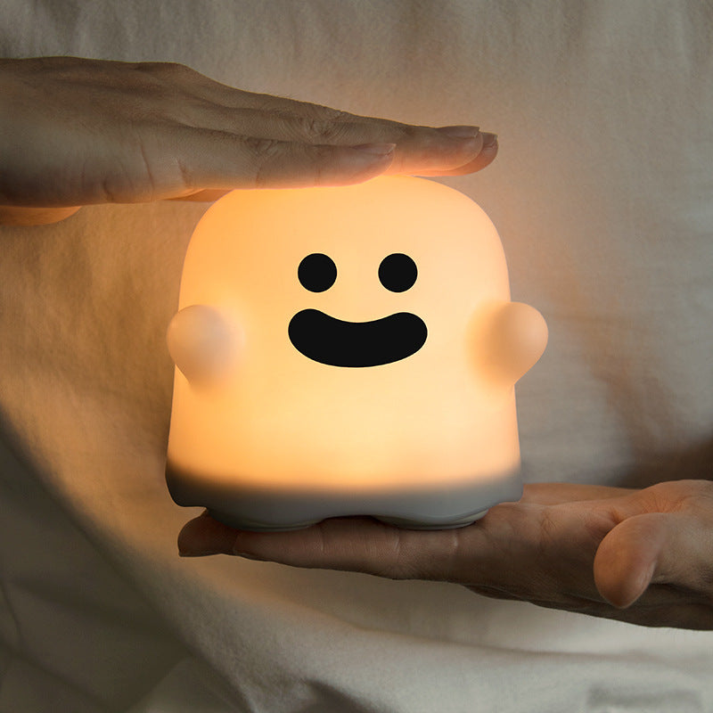 Home Decor Silicone Night Light Bedside Table Lamp LED Touch Sensor Lamp for Girl Bedrooms Living Room Decoration Kids Birthday Gift Halloween Decorations