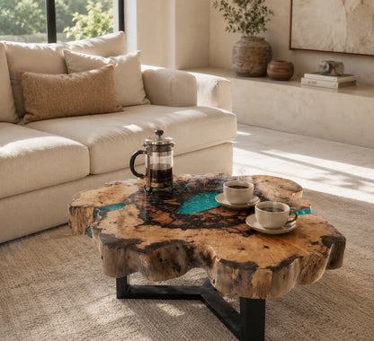Tamarind and Resin Luxury Coffee table