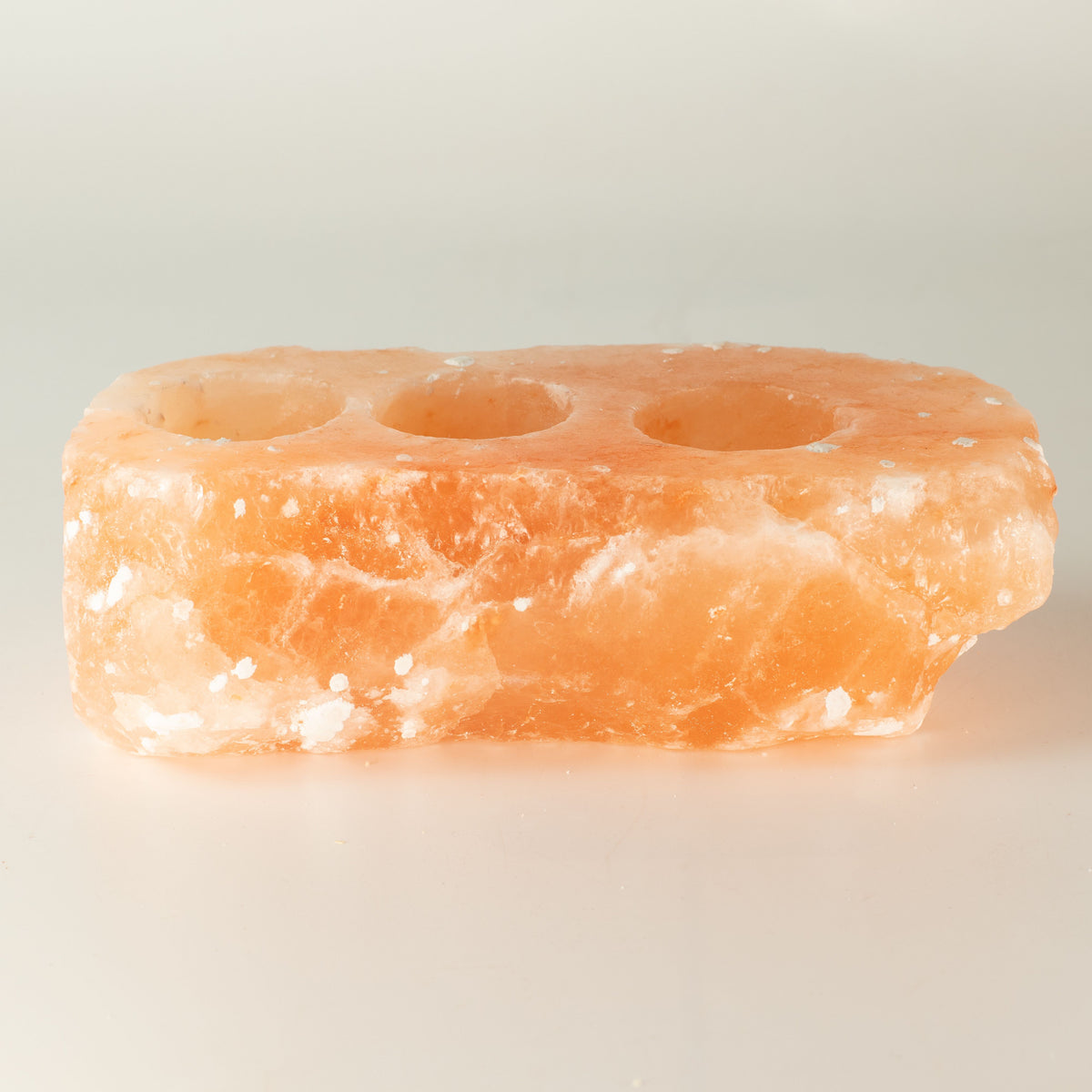 Natural Salt Candle Holder - 3 holes