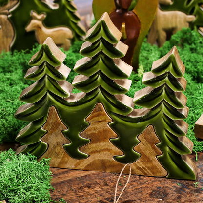Lost in the Forrest - Christmas Wooden Decoration