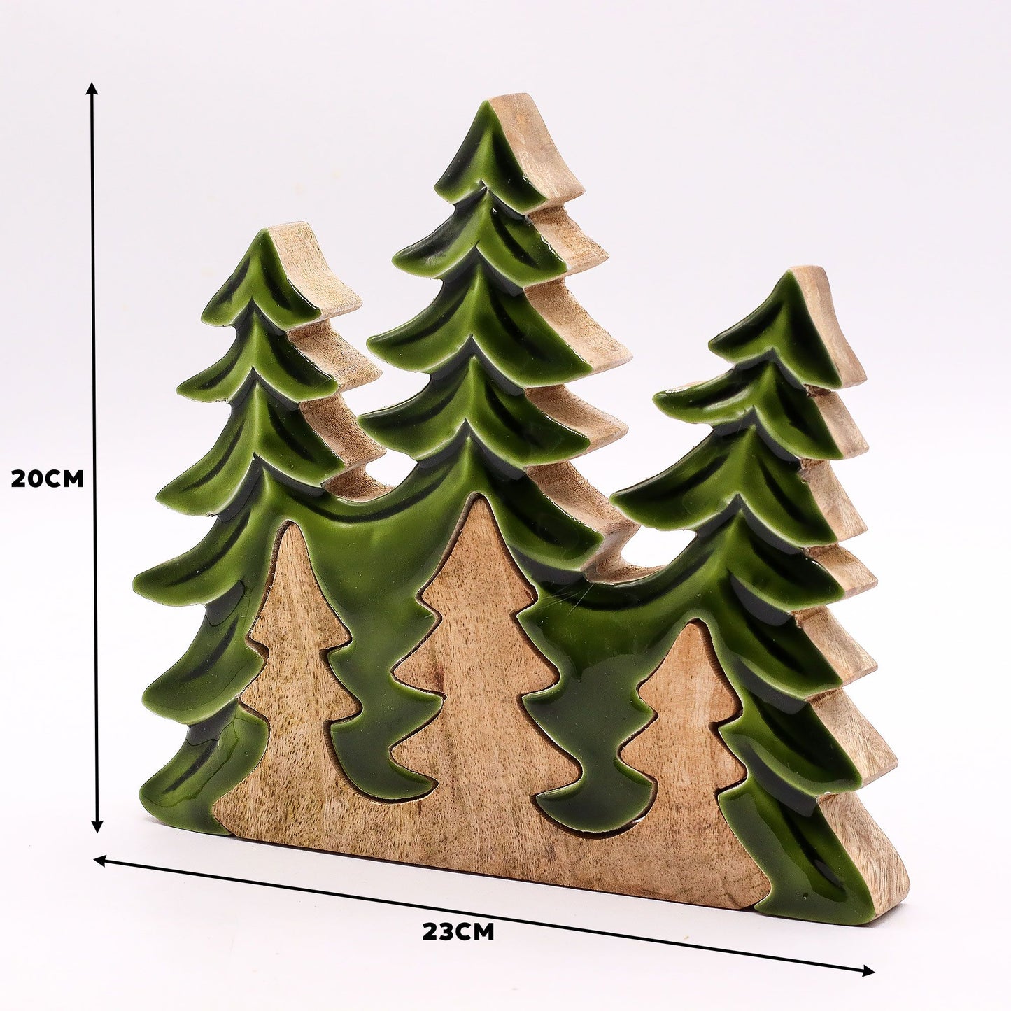 Lost in the Forrest - Christmas Wooden Decoration