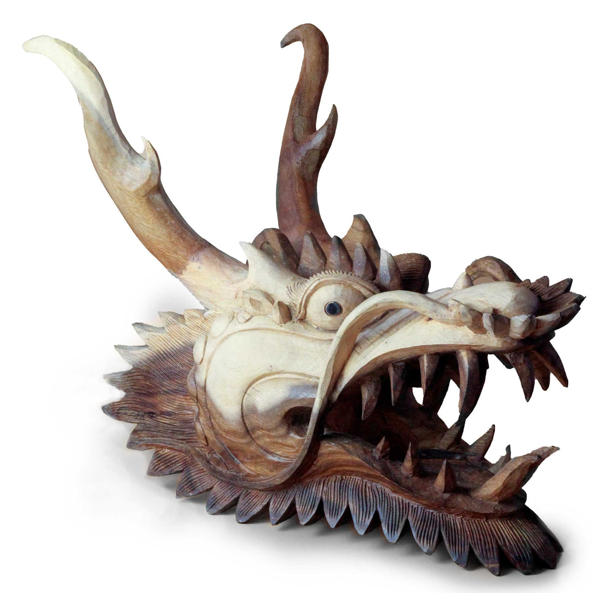 Live Size Dragon Head Carving