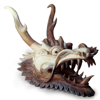 Live Size Dragon Head Carving