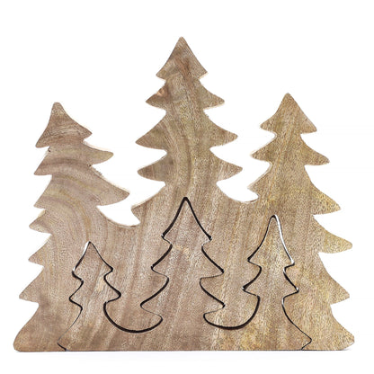 Lost in the Forrest - Christmas Wooden Decoration