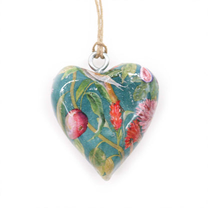 Wood Heart Gift-  Bird & Floral Style